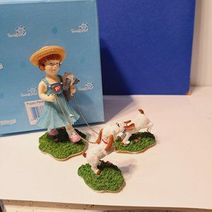 2002 Pound Puppies Puppy Parade Figurine Dog Walking Ceramic Mango Designs HTF